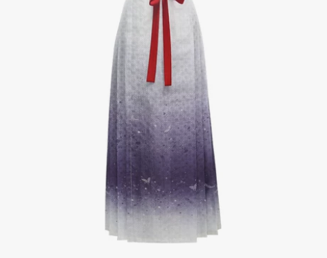 迪士尼星黛露配色七月夕 天蓝蓝 汉服女明制...