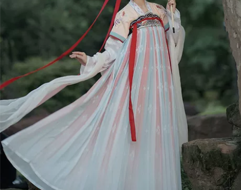 仙楚姬原创汉服女【浮笙】齐胸襦裙三件套六米...