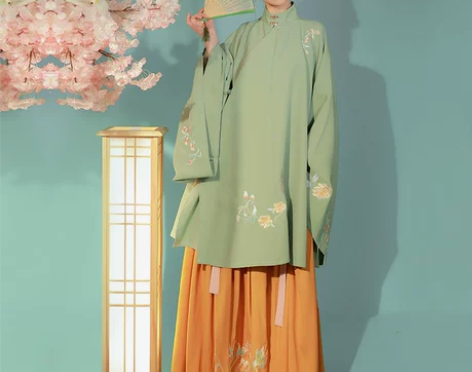 仙楚姬原创汉服女【执念】袄裙刺绣立领褶裙日...