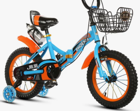 凤凰折叠儿童自行车3岁宝宝脚踏车2-4-6...