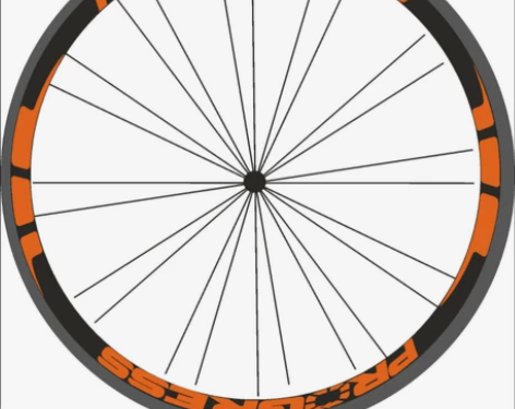 PROGRESS公路自行车轮组贴纸碳刀圈个...