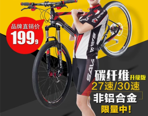 萨瓦SV-550 碳纤维自行车 山地自行车...