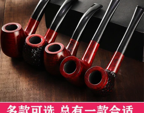 2021新款烟斗老式实木烟丝斗男士过滤烟丝...