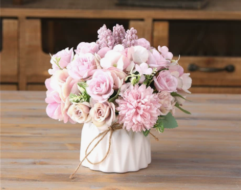 北欧仿真花插花装饰摆件客厅假花摆设花艺塑料...