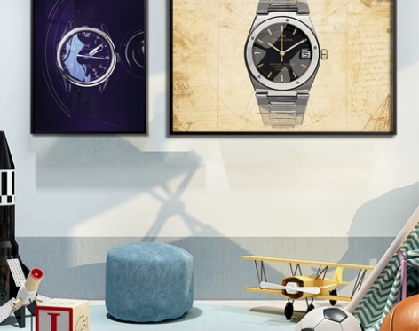 IWC万国手表挂画奢侈品钟表店铺表行专柜壁...