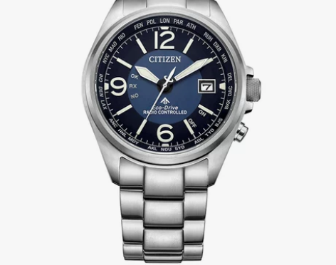 西铁城手表 光动能电波表钛合金男表CB01...