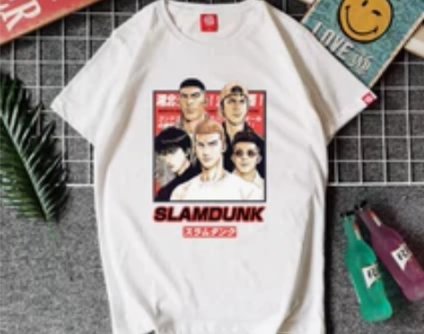 灌篮高手主题短袖,买回来因为肩膀小了,一次...