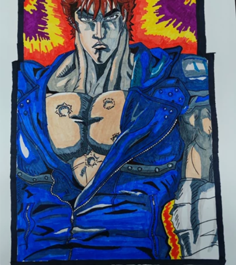 北斗神拳健次郎手绘 3A大小￥200