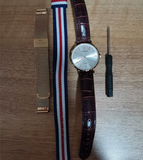 卡诗顿手表 三个表带，不同风格，表带很好更...
