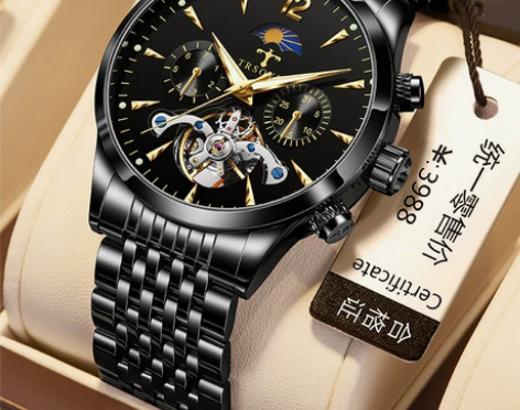 正品牌瑞士男士手表男防水镂空自动机械表十大...