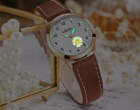 学生专用手表初高中女夜光防水考试用静音石