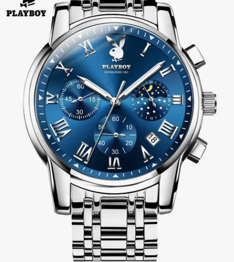 正品花花公子男士手表男潮流品牌防水夜光运动...