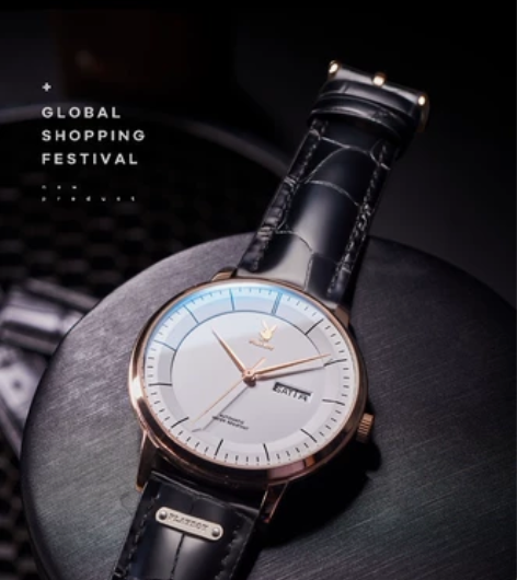 正品花花公子男士手表,全自动机械表,真皮表...