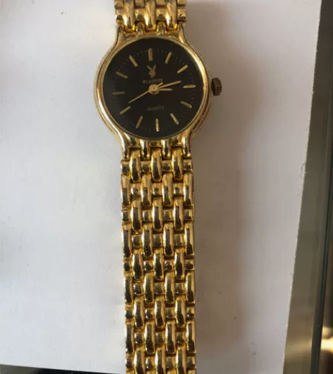 特价 黑盘花花公子石英女表9新，走时正常，...