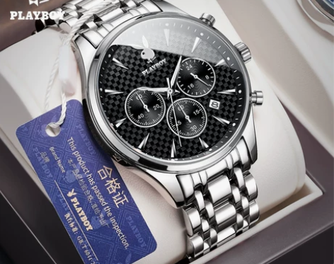 正品2021年新款花花公子品牌男士手表男款...