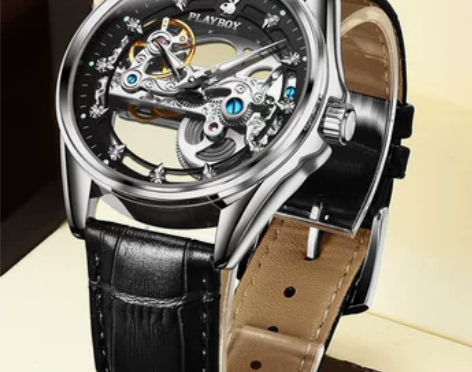 【礼遇价】正品十大花花公子手表男款机械表新...