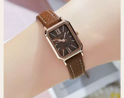 手表女款防水方形学生森系简约小众设计轻奢气...