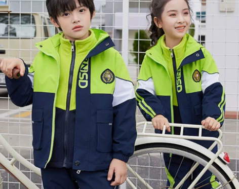幼儿园园服冲锋衣三件套小学生校服套装春秋