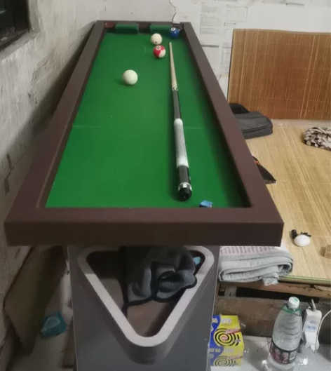 五分点练习台球桌刚买一个多月1690买的，...