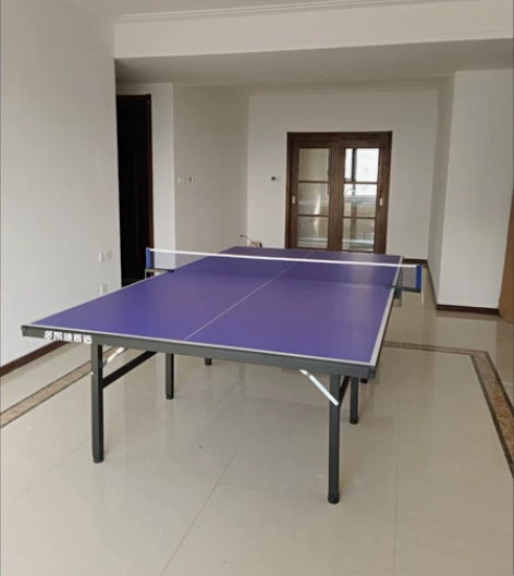 乒乓球台家用室内可折叠移动式标准乒乓球桌成...