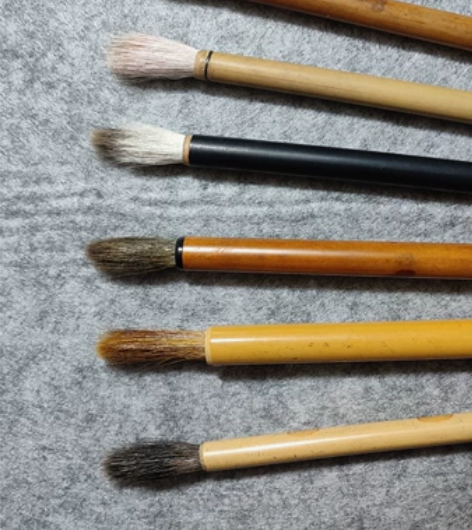 年底清仓 6支毛笔套装合拍,老毛笔纯羊豪1...