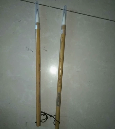 全新，优质兼毫中号毛笔，3支买就送宣纸（生...
