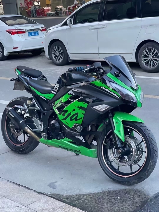 川崎绿ninja版画小忍者 双缸400cc...