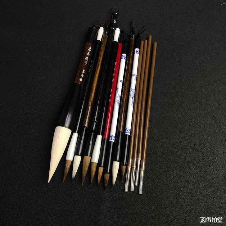 。毛笔组合套装13支毛笔组合套装放漏