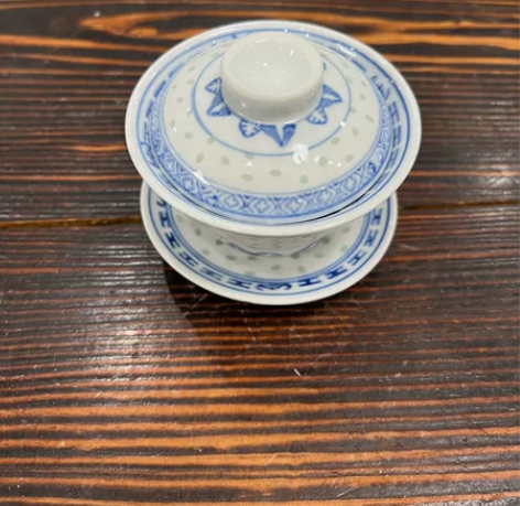 景德镇陶瓷 正宗景德镇陶瓷 青花玲珑瓷 盖...