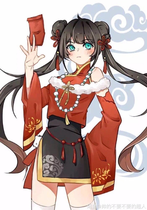 XD价c服孙尚香新年cos 多肉君王者荣耀...