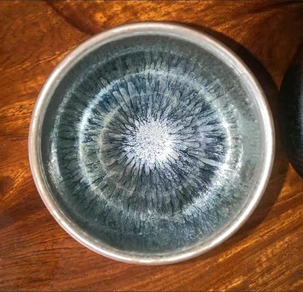 【个人】百花盏茗茶杯铁胎建盏茶具主人杯送礼...