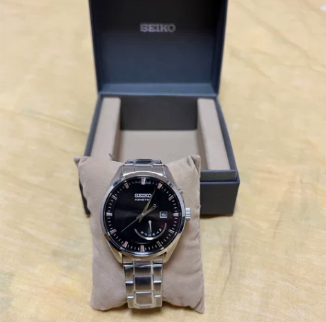 日本精工手表男SEIKO Kinetic人...