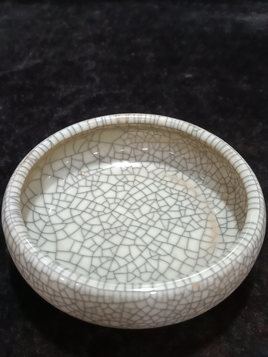 哥釉开片瓷器，文房用品，笔洗，全品