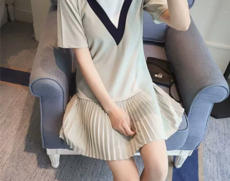 潮牌2020夏季新款v领包臀裙 风格：韩版...