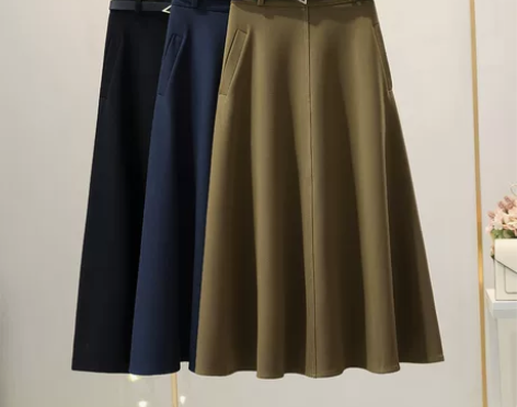 气质西装半身裙女2022春夏新款加厚中长款...