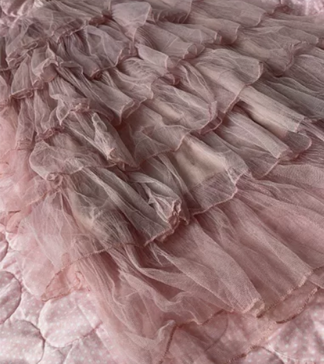 蛋糕裙长裙皮粉色温柔旅游拍照网红店v店买的...