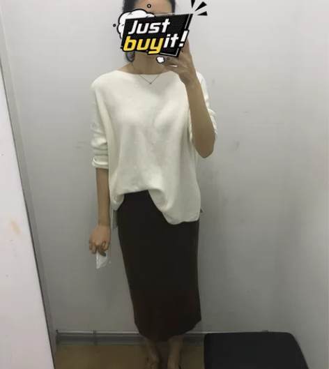 针织包臀铅笔裙,均码 身高170,长度如图