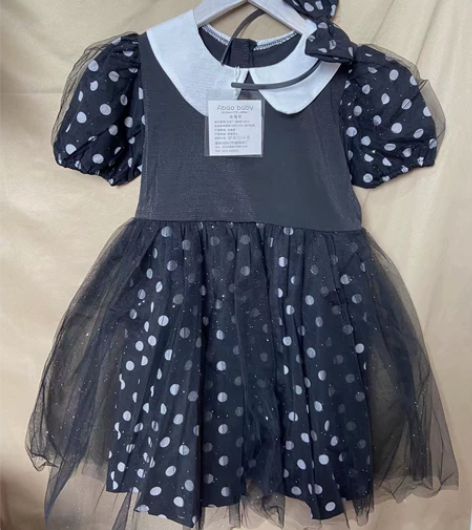 120-130码女宝夏款裙子，全新公主风黑...