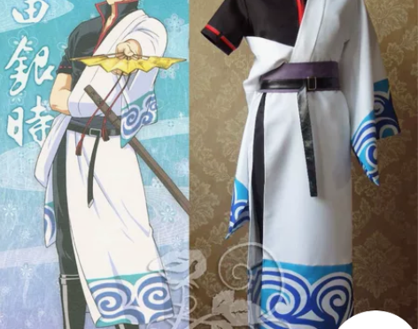 和顺动漫银魂cosplay银桑白夜叉坂田银...