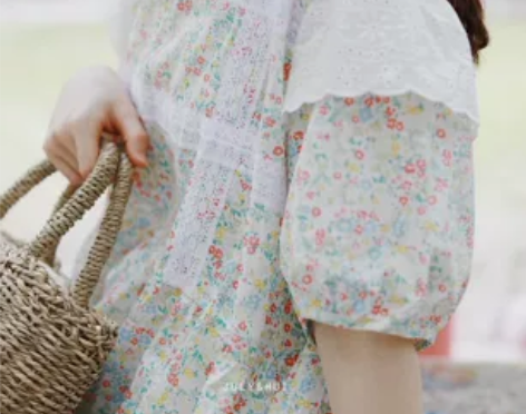 ?【惠的店】乖萌少女系 清新田园风绚烂小碎...