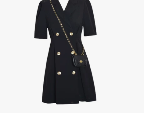 夏装2020新款裙子女法式复古西装裙学院风...