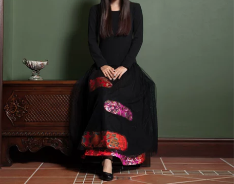 故事讲完 颜色的店原创设计品牌秋季新款民族...