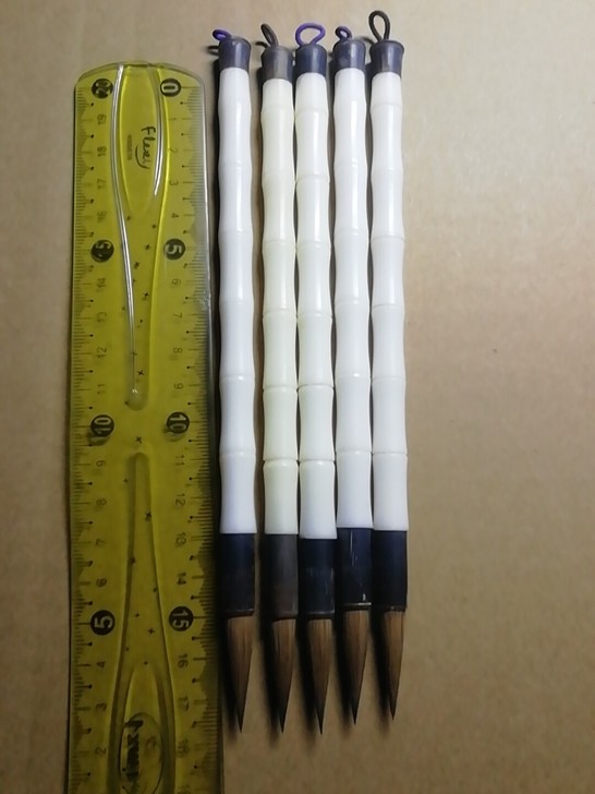 莱州毛笔，羊毫狼毫兼毫毛笔，冰清未刻字，尺...