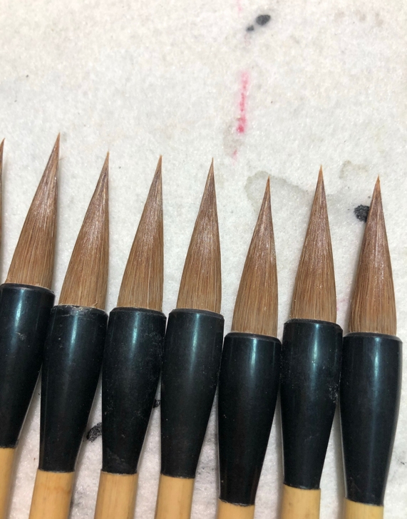 莱州笔厂90年代狼兼毫大楷笔＂艺苑精华＂这...