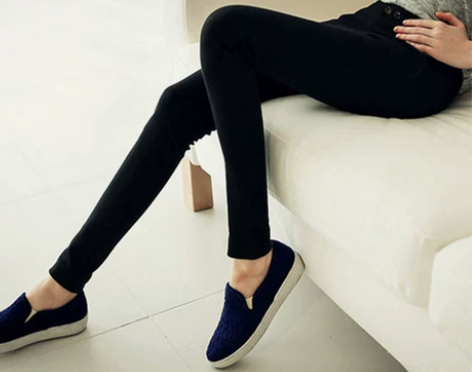 ?秋冬加绒打底裤加厚外穿保暖女裤子黑色小脚...