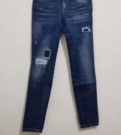 MISS60 26码中腰四季款铅笔裤牛仔九...