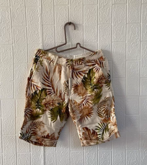 男士棉麻短裤，腰围72，裤长47，特价出 ...