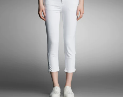 ONLY夏修身拉链低腰七分牛仔裤女|116...