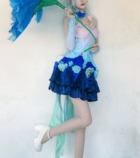 公孙离花间舞cos 衣服全套 带道具假发 ...