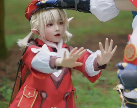 和顺动漫原神可莉cos服万圣诞节 儿童款c...